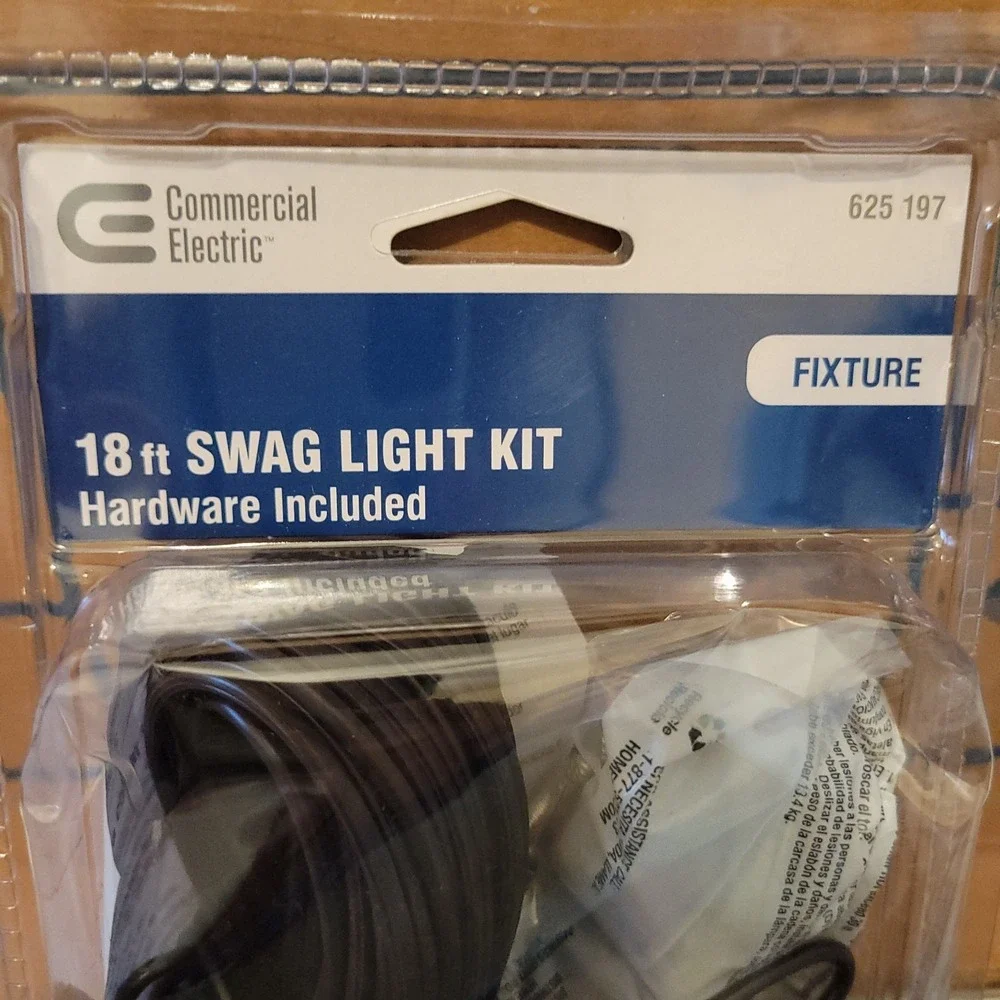 NEW Commercial Electric Swag Light Kit Oil Rubbed Bronze 18' ft 625197